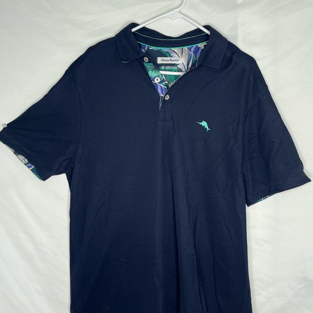 Tommy Bahama Blue Polo Shirt Classic Style